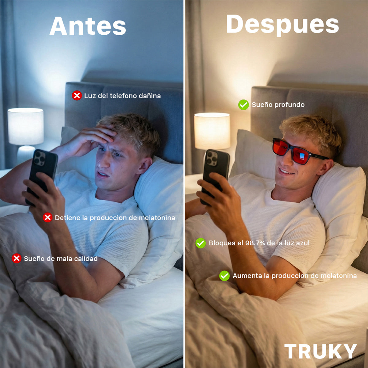 Anteojos TRUKY™ - Terminá el día con energía, no con los ojos quemados